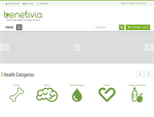 Tablet Screenshot of benetivia.com